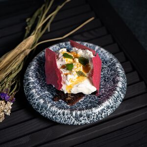 Брауни с кремом шантиль