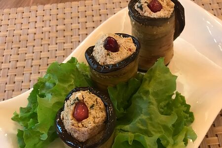 Баклажаны с орехами