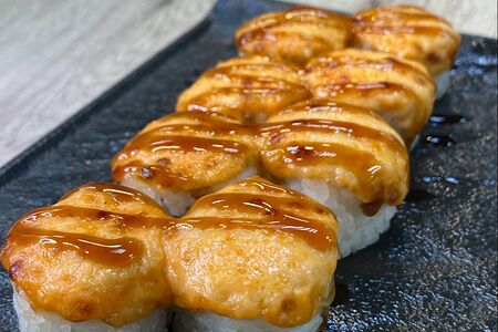 Запеченный с окунем