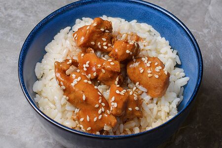 Курица в соусе терияки с рисом