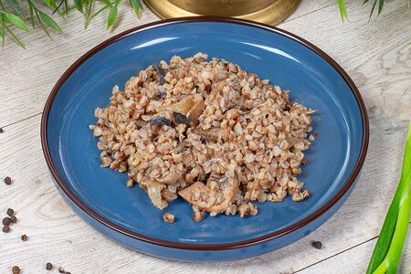 Гречка с грибами