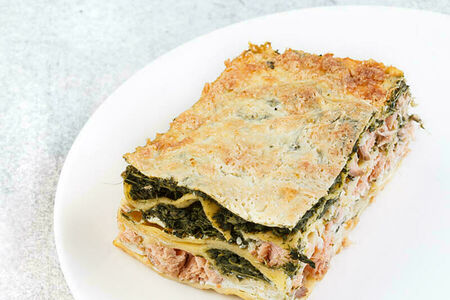 Лазанья с горбушей