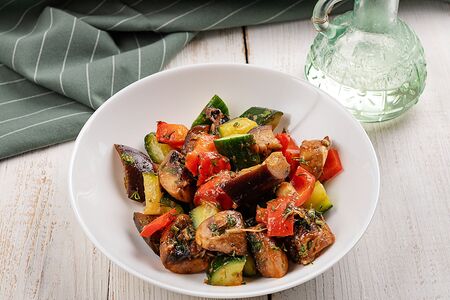 Баклажаны с шампиньонами