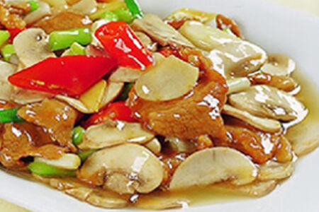 83 Шампиньоны со свининой