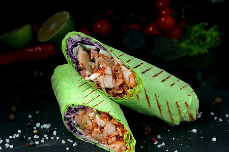 Шаверма Стандарт в шпинатном лаваше