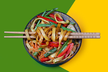 Рамен с овощами