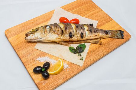 Сибас на мангале