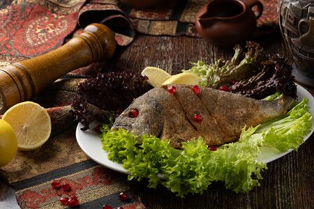 Дорадо жареная