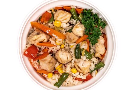 Рис с курицей