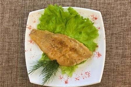 Окунь морской жареный