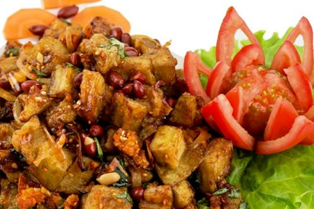 148 Салат из жареных баклажанов