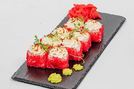 Запеченный с мидиями