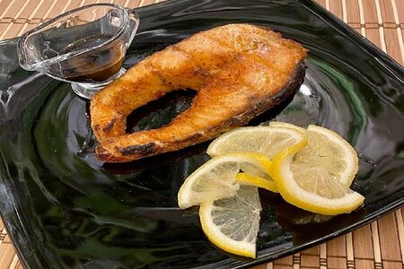 Семга на мангале