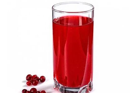 Морс клюквенный собственного приготовления