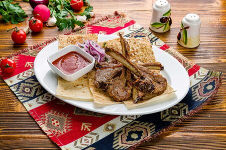 Шашлык из каре ягненка