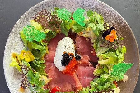 Салат с тунцом и киноа