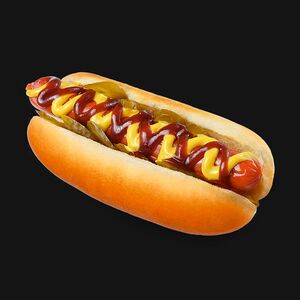 Хот-дог с сосиской гриль