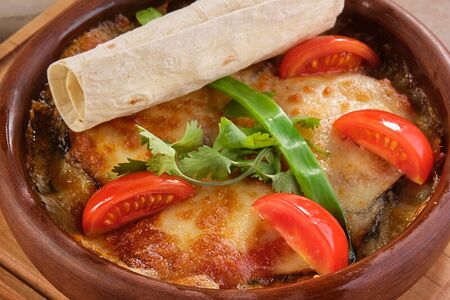 Баклажаны с сыром сулугуни