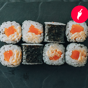 Острый мини с лососем