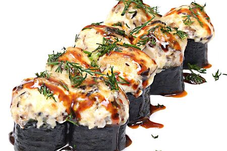 Запеченный ролл Шиитаке с сыром