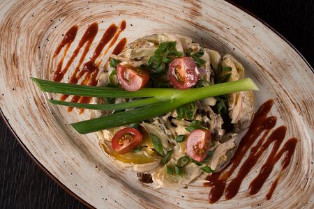 Фирменный салат Курвуазье с мраморной говядиной