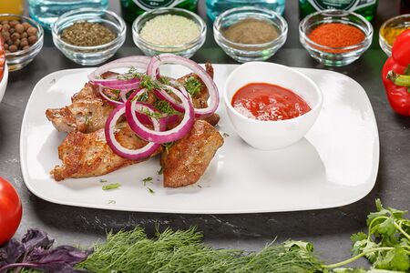 Шашлык из бараньей мякоти 