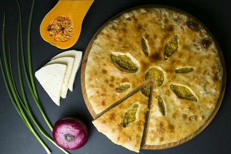 Осетинский пирог с тыквой Насджын