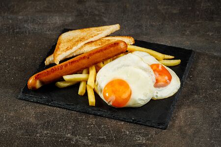 Комбо с сосиской и картофелем фри