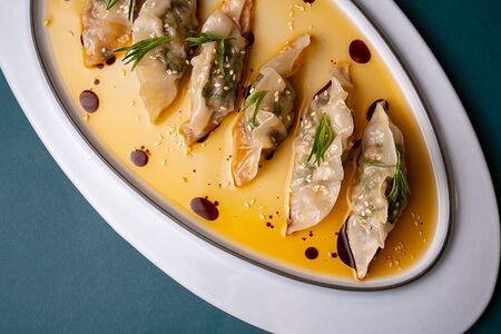 Гедза с креветками