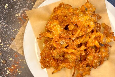 Сыр косичка жареная