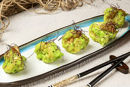 Креветки в соусе васаби