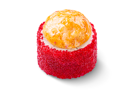 Запеченный ролл Горячая калифорния с креветкой