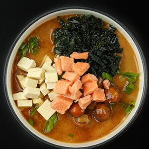 Мисо-суп с лососем 