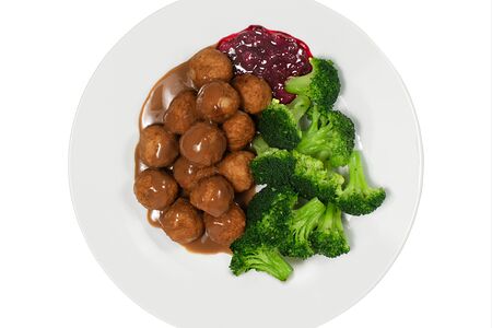 Брокколи с мясными фрикадельками