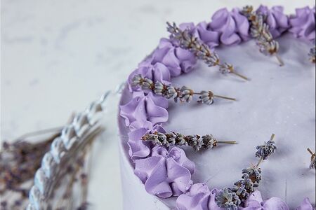 Лавандовый торт