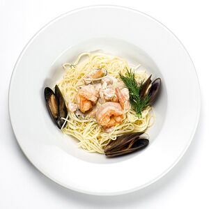 Сливочная паста с морепродуктами