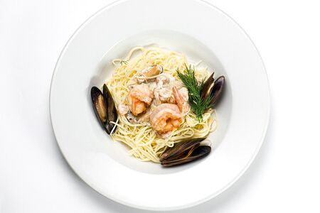 Сливочная паста с морепродуктами