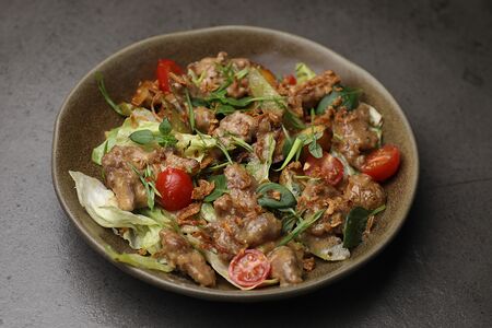 Деревенский с теплой куриной печенью