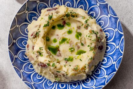 Картофельное пюре с фасолью