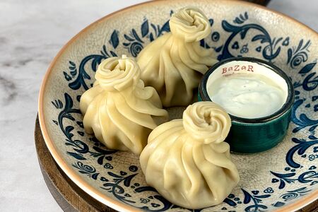 Хинкали со свининой и говядиной