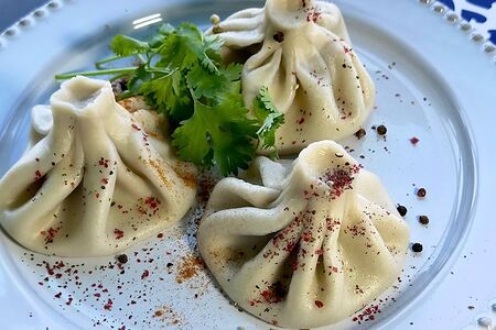 Хинкали с говядиной и свининой