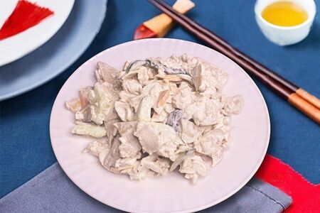 Шампиньоны с курицей и майонезом №214