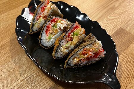 Сэндвич ролл темпура с лососем