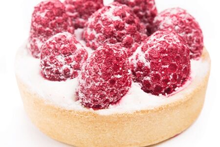 Тарталетка с малиной