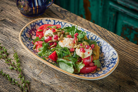 Салат с хрустящим баклажаном