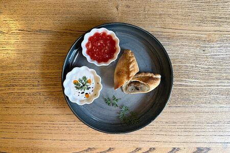 Пирог с картофелем и грибами