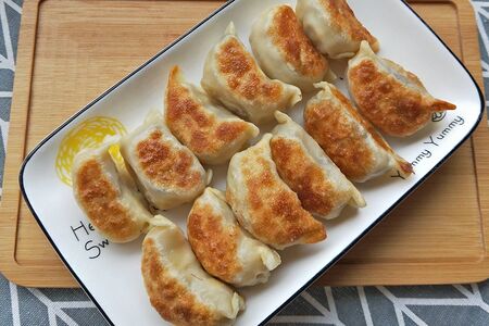 Жареные пельмени