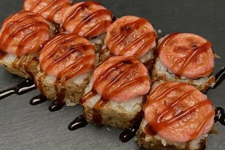 Запеченный ролл с курицей