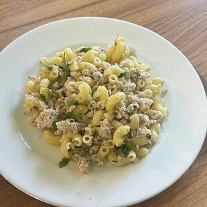 Макароны по-флотски с говяжьим мясом