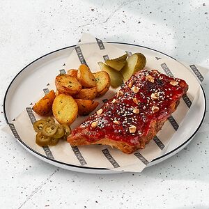 Свиные ребра под острым соусом кочудян